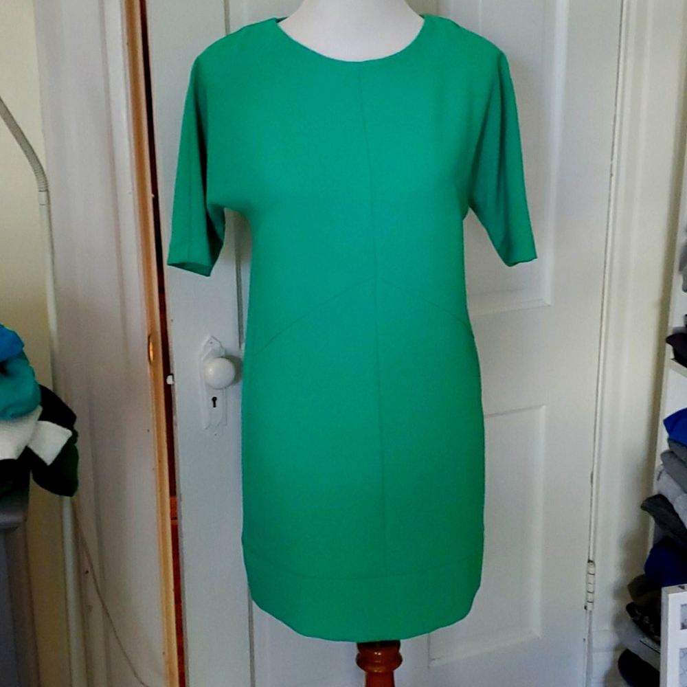 Topshop green sheath dress